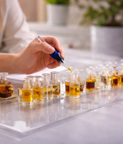 Création de parfum en laboratoire